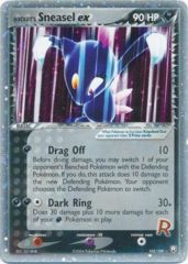Rocket's Sneasel EX 103/109 - Rare Holo